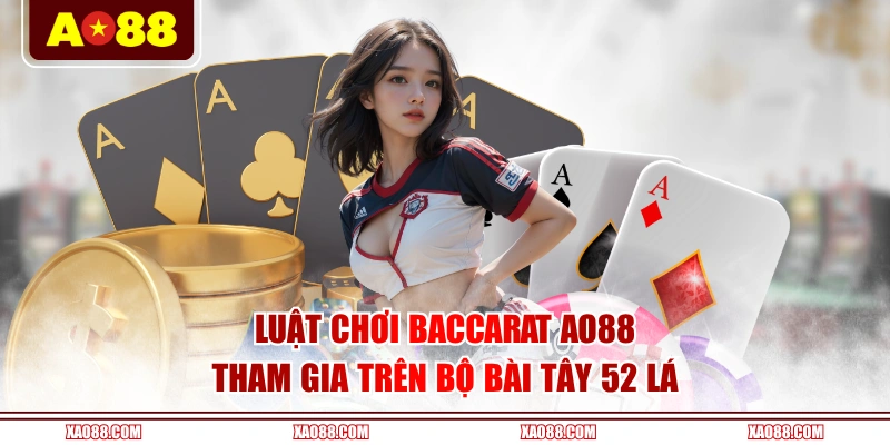 Luật chơi Baccarat AO88 tham gia trên bộ bài Tây 52 lá